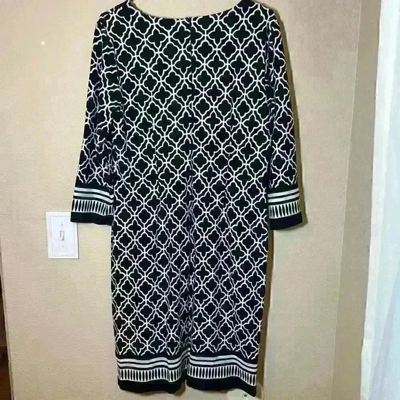 Talbots black and white dress size 14 - Picture 1 of 7